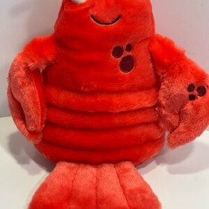 Aroma Home hot hugs stuffed plush microwave hottie heating pad red lobster NWOB